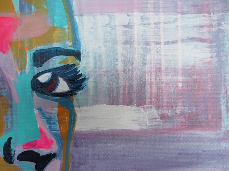 Original Abstract Portrait Painting by Marjolein Verstappen