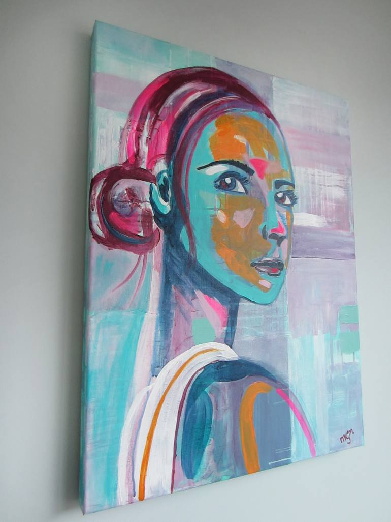 Original Portrait Painting by Marjolein Verstappen