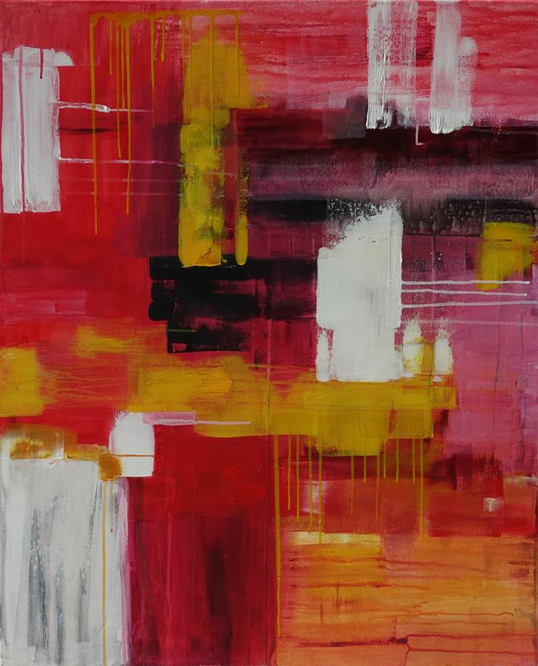 Original Abstract Expressionism Abstract Painting by Marjolein Verstappen