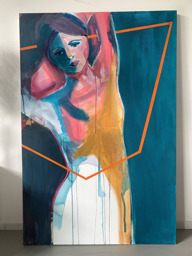 Original Figurative Women Painting by Marjolein Verstappen