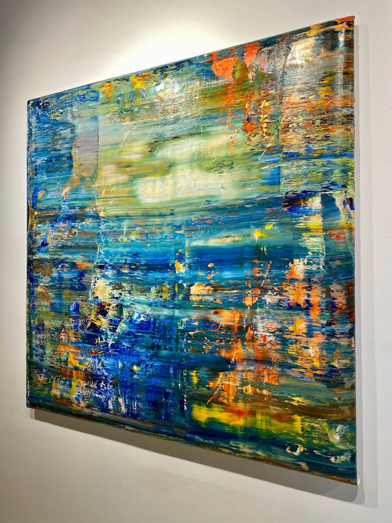 Original Abstract Expressionism Abstract Painting by Robert Hei N Rich Niesse