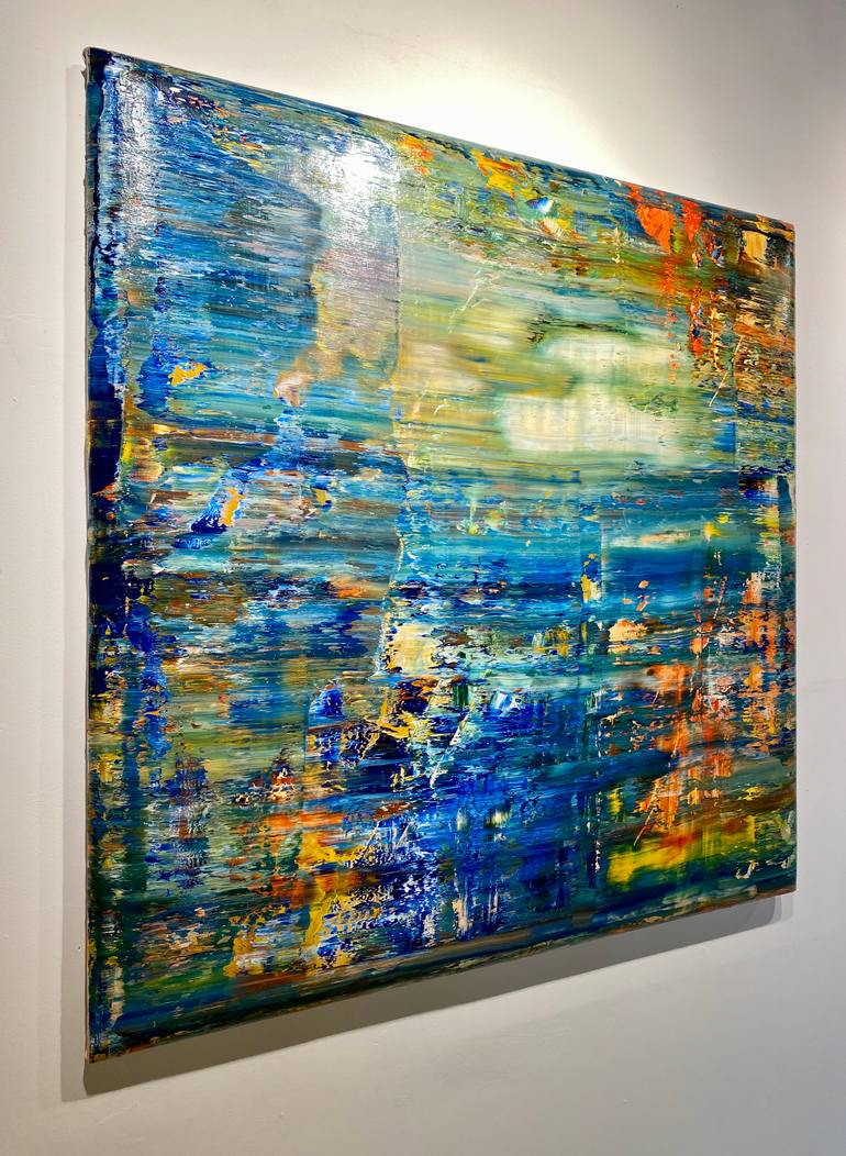 Original Abstract Expressionism Abstract Painting by Robert Hei N Rich Niesse