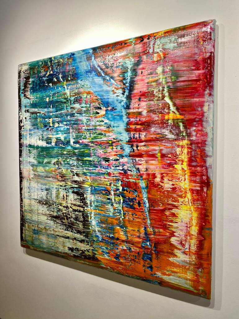 Original Abstract Expressionism Abstract Painting by Robert Hei N Rich Niesse