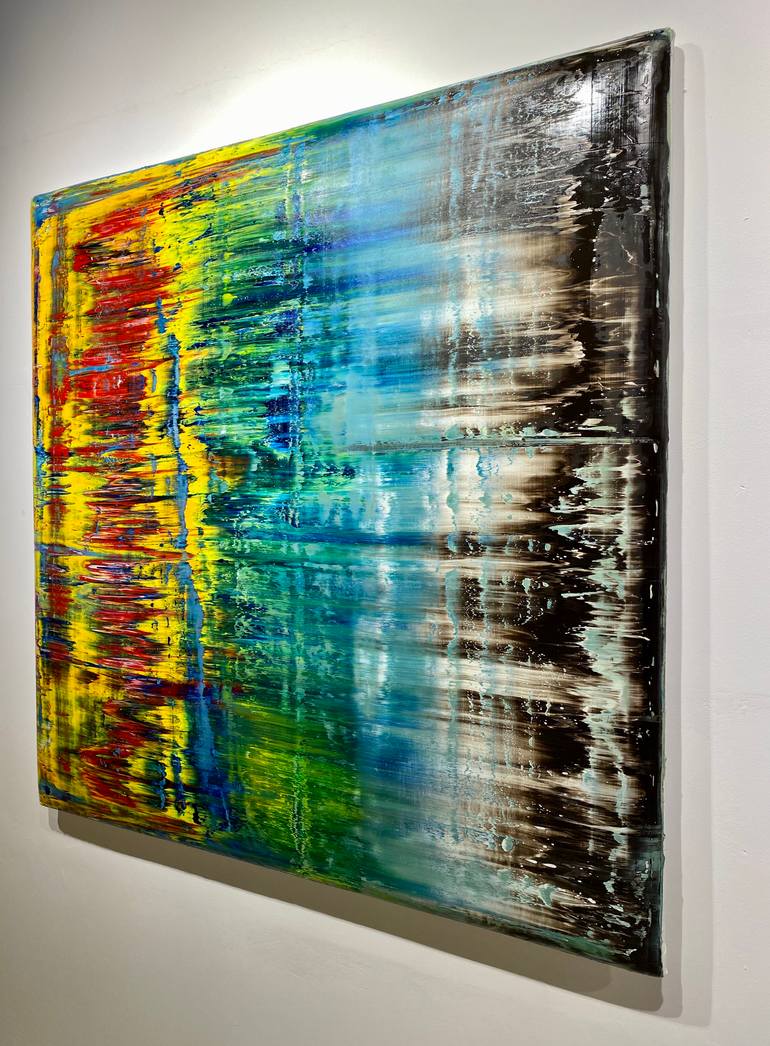 Original Abstract Painting by Robert Hei N Rich Niesse