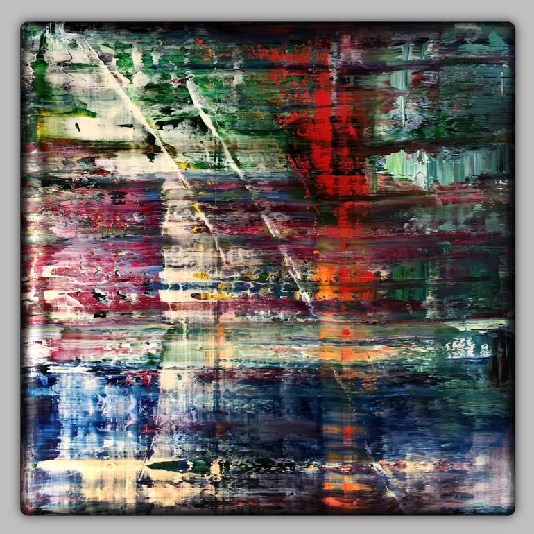 Original Abstract Expressionism Abstract Painting by Robert H N Rich Niesse