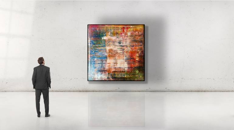 Original Abstract Expressionism Abstract Painting by Robert Hei N Rich Niesse