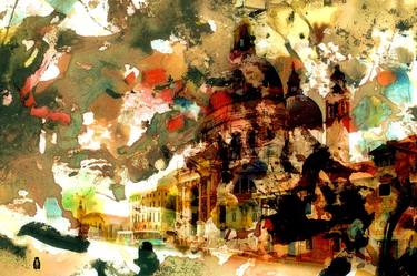 Original Abstract Expressionism Cities Mixed Media by ACQUA LUNA