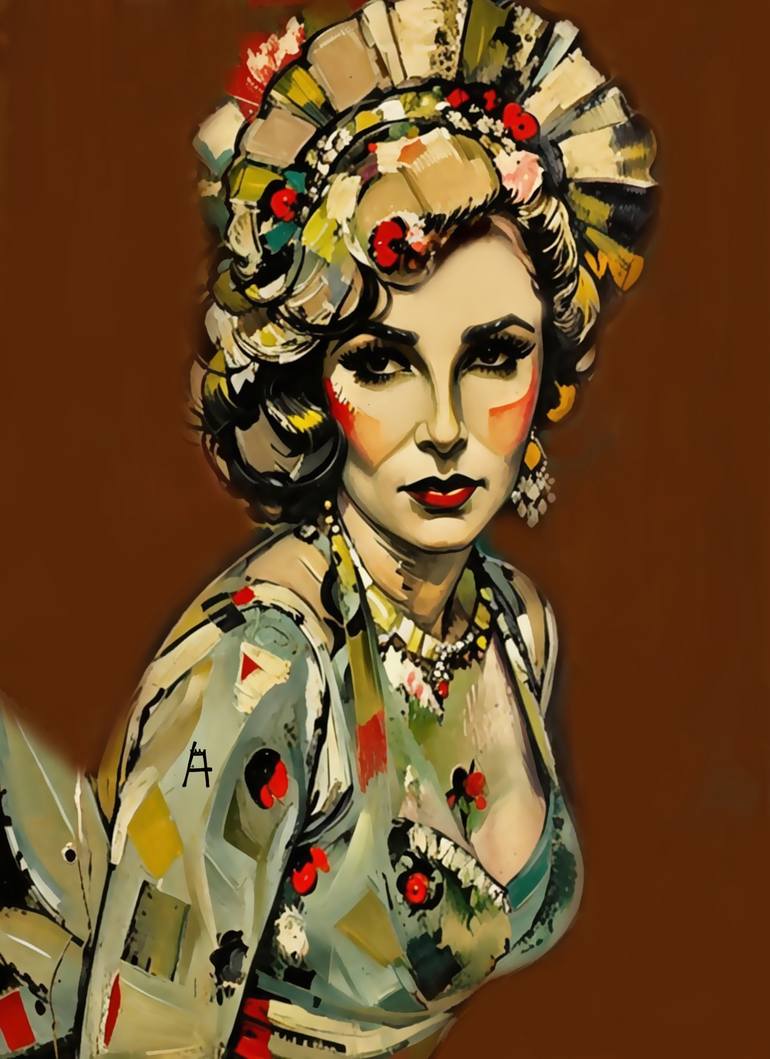 Elizabeth Taylor paintings | Saatchi Art