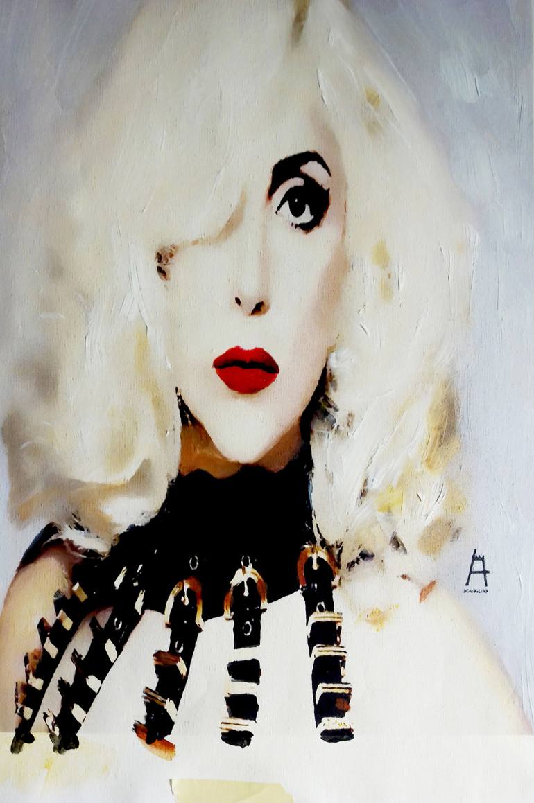 Original Expressionism Celebrity Painting by ACQUA LUNA