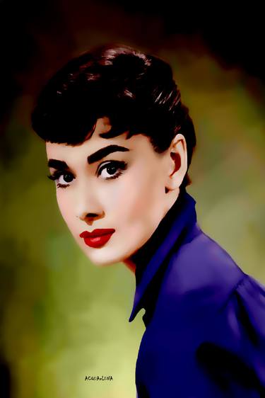 Original Art Deco Celebrity Paintings by ACQUA LUNA