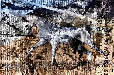 Original Expressionism Horse Mixed Media by ACQUA LUNA