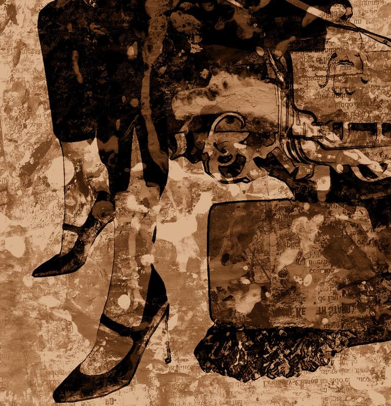 Original Conceptual Animal Mixed Media by Acqua Luna
