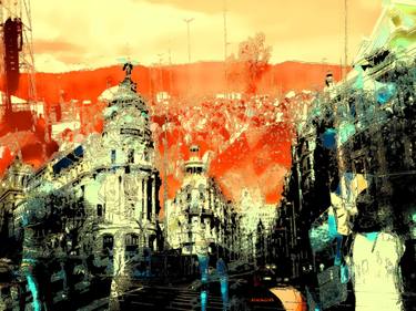 Original Architecture Mixed Media by ACQUA LUNA