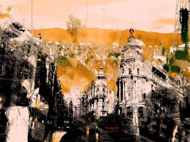 Original Conceptual Cities Mixed Media by ACQUA LUNA