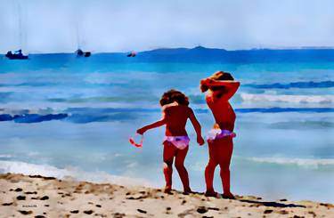 Original Fine Art Beach Paintings by ACQUA LUNA