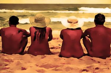 Original Fine Art Beach Paintings by ACQUA LUNA