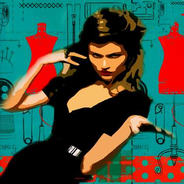 Original Pop Art Fashion Mixed Media by ACQUA LUNA