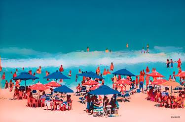 Original Beach Paintings by ACQUA LUNA