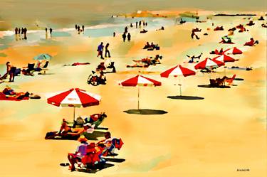 Original Beach Paintings by ACQUA LUNA