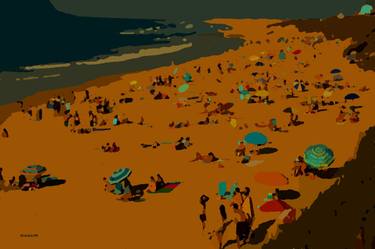 Original Pop Art Beach Paintings by ACQUA LUNA