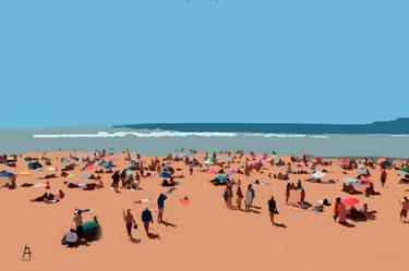 Original Beach Paintings by ACQUA LUNA