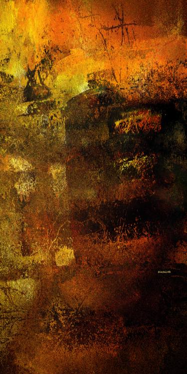 Original Abstract Expressionism Landscape Mixed Media by ACQUA LUNA