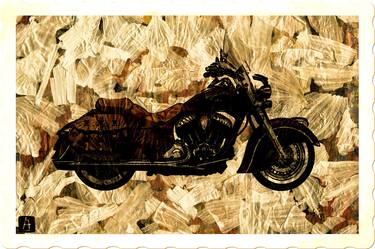 Original Conceptual Motorbike Mixed Media by ACQUA LUNA