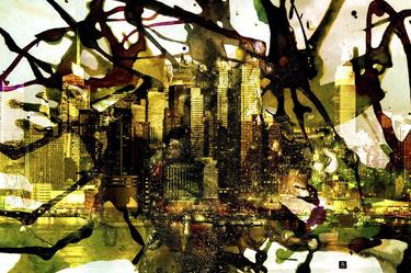 Original Fine Art Cities Mixed Media by ACQUA LUNA