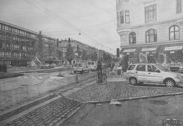 Print of Cities Drawings by Kasper Købke