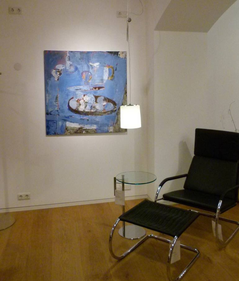 Original Abstract Interiors Painting by Monika Meisl Müller