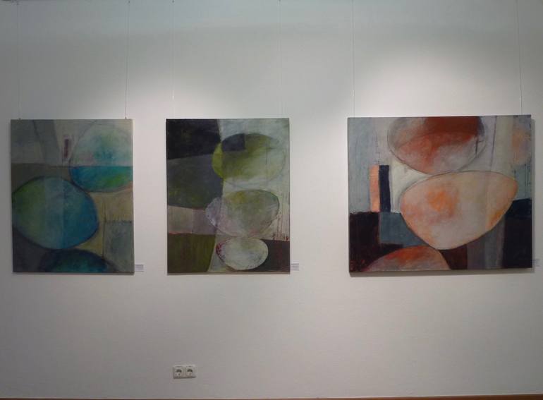 Original Abstract Expressionism Abstract Painting by Monika Meisl Müller