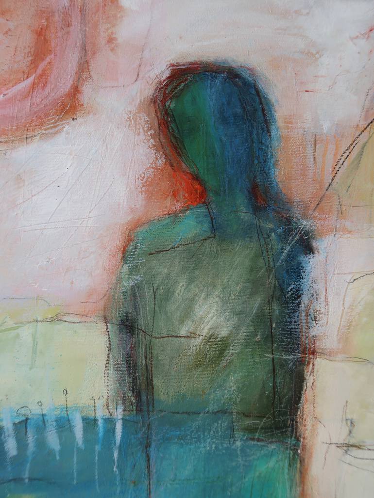 Original Abstract Expressionism Children Painting by Monika Meisl Müller