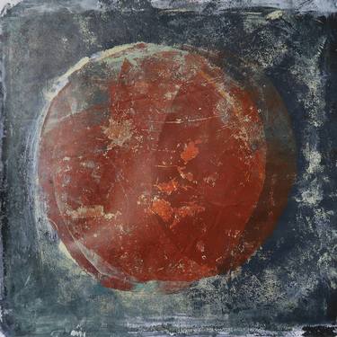 Original Abstract Expressionism Outer Space Printmaking by Monika Meisl Müller