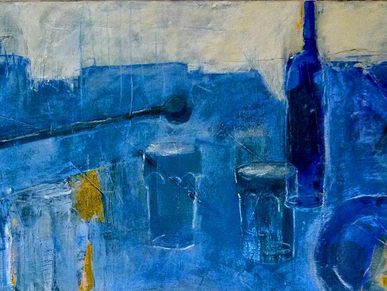 Original Abstract Expressionism Still Life Painting by Monika Meisl Müller