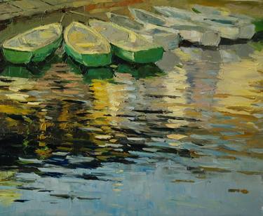 Print of Boat Paintings by Stanislav Antipov