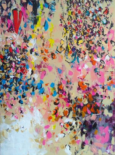 Original Abstract Patterns Painting by Irsa Phanis