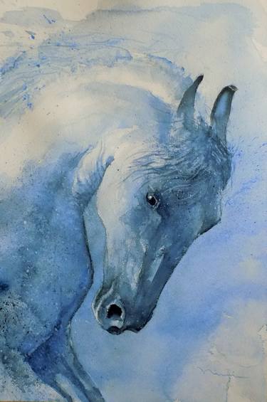 Print of Horse Paintings by Nina Kirova