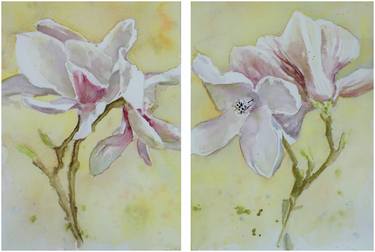 Print of Fine Art Floral Paintings by Nina Kirova