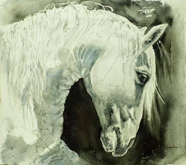 Print of Figurative Horse Paintings by Nina Kirova