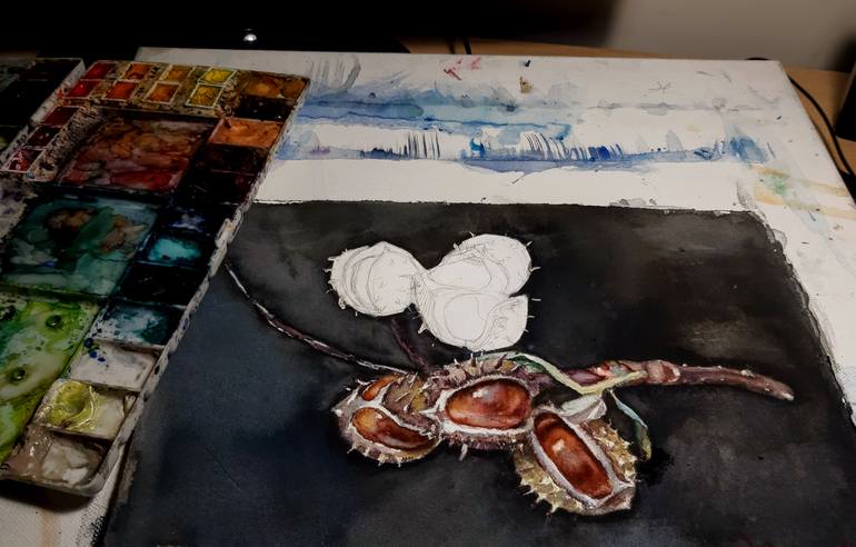 Original Other Botanic Painting by Nina Kirova