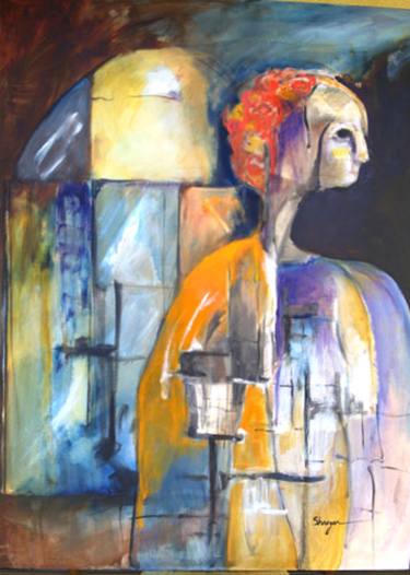 Original Abstract Expressionism Women Paintings by charlotte shroyer