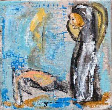 Original Expressionism Religious Paintings by charlotte shroyer