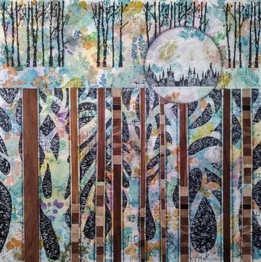 Original Conceptual Landscape Mixed Media by Linda Klein