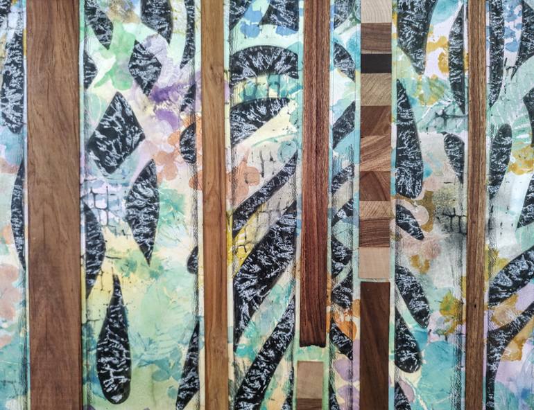 Original Conceptual Landscape Mixed Media by Linda Klein