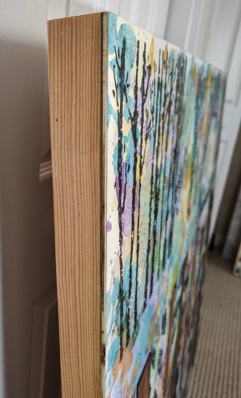 Original Conceptual Landscape Mixed Media by Linda Klein