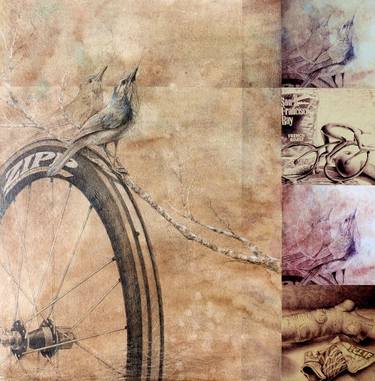 Print of Bike Drawings by Linda Klein