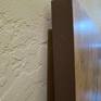 Edges painted brown with a satin varnish finish.