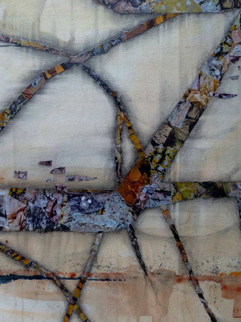 Original Abstract Collage by Linda Klein
