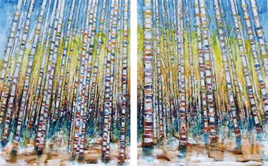 Print of Abstract Nature Collage by Linda Klein