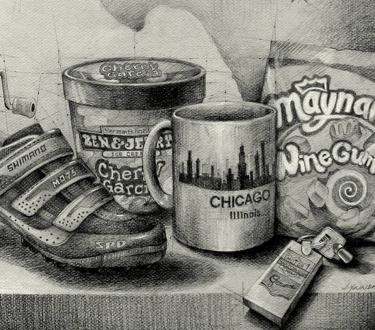 Original Other Still Life Drawing by Linda Klein